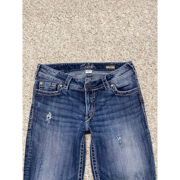31 Silver Suki Surplus Distressed Capris - Picture 3 of 6